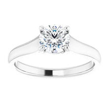 Charger l'image dans la galerie, 14k White Gold Diamond Engagement Ring