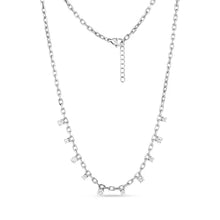 Load image into Gallery viewer, FLOATING STONE CHAIN NECKLACE and BRACELET