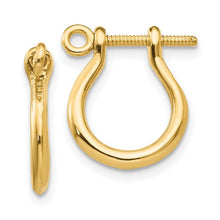 Load image into Gallery viewer, 10k Shackle Link Screw Post Earring (One Earring)