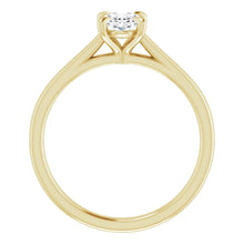 Charger l'image dans la galerie, Yellow Gold Oval Solitaire Diamond Engagement Ring