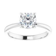 Charger l'image dans la galerie, White Gold Solitaire Engagement Ring