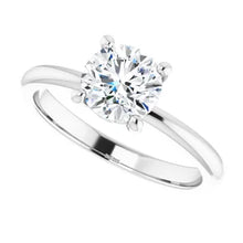 Charger l'image dans la galerie, White Gold Solitaire Engagement Ring