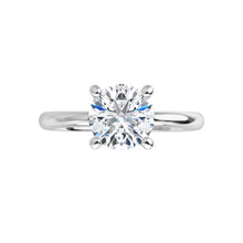 Charger et lire la vidéo dans la visionneuse de la Galerie, White Gold Solitaire Engagement Ring