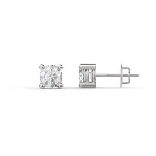 Load image into Gallery viewer, 14k White Gold Lab Diamond Studs
