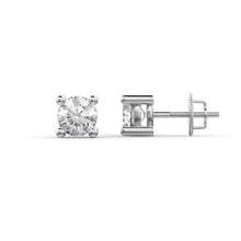 Load image into Gallery viewer, 14k White Gold Lab Diamond Studs