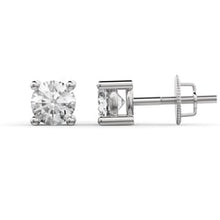 Load image into Gallery viewer, 14k White Gold Lab Diamond Studs