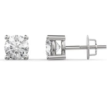 Load image into Gallery viewer, 14k White Gold Lab Diamond Studs