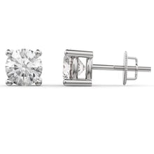 Load image into Gallery viewer, 14k White Gold Lab Diamond Studs
