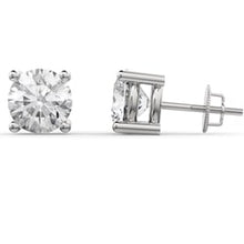 Load image into Gallery viewer, 14k White Gold Lab Diamond Studs
