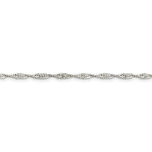 Charger l'image dans la galerie, Silver 2.25mm Singapore Chain