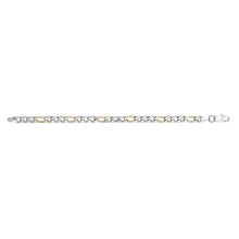 Load image into Gallery viewer, Two Tone Figaro Bracelet

