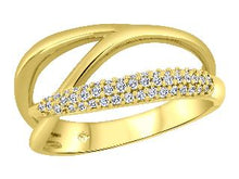 Load image into Gallery viewer, 10k Yellow and White Gold Diamond Ring
