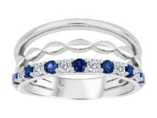 Sapphire and Diamond Ring