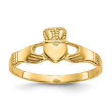 Charger l&#39;image dans la galerie, 10k Yellow Gold Claddagh Ring
