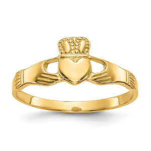 10k Yellow Gold Claddagh Ring