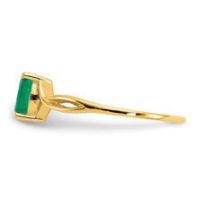 Load image into Gallery viewer, 10k Yellow Gold Emerald Ring
