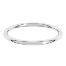 Charger l'image dans la galerie, 14K White Gold Comfort Fit 1.5mm Full Round Band
