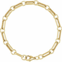 Load image into Gallery viewer, 14k Yellow Gold Filled Paperclip Link Bracelet
