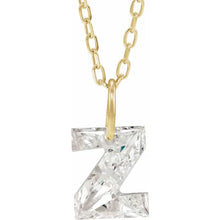 Charger l'image dans la galerie, 14k Yellow Diamond Initial Necklace
