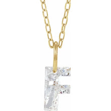 Charger l'image dans la galerie, 14k Yellow Diamond Initial Necklace
