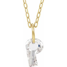 Charger l'image dans la galerie, 14k Yellow Diamond Initial Necklace
