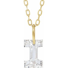 Charger l'image dans la galerie, 14k Yellow Diamond Initial Necklace

