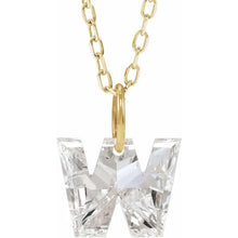 Charger l'image dans la galerie, 14k Yellow Diamond Initial Necklace
