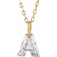 Charger l'image dans la galerie, 14k Yellow Diamond Initial Necklace
