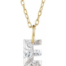 Charger l'image dans la galerie, 14k Yellow Diamond Initial Necklace
