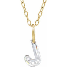 Charger l'image dans la galerie, 14k Yellow Diamond Initial Necklace

