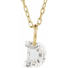 Charger l'image dans la galerie, 14k Yellow Diamond Initial Necklace
