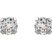 Charger l'image dans la galerie, 14k Yellow or White Gold Stud Children Earrings
