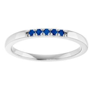 White Gold Blue Sapphire Ring