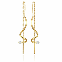 Load image into Gallery viewer, 14k Gold Diamond Earrings
