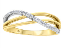 Charger l&#39;image dans la galerie, 10k Two Tone Gold Diamond Ring
