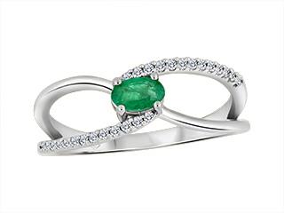 Diamond and Emerald Ring