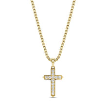 Load image into Gallery viewer, MICRO-SET CROSS PENDANT
