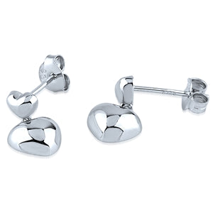Silver Heart Earrings