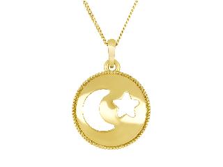 10k Yellow Celestial Chain and Pendant