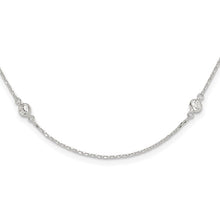 Charger l'image dans la galerie, Silver CZ Station Necklace
