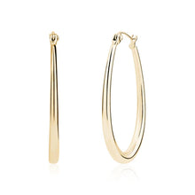 Load image into Gallery viewer, OVAL HOOP EARRINGS

