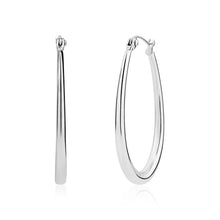 Load image into Gallery viewer, OVAL HOOP EARRINGS
