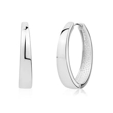 Charger l'image dans la galerie, POLISHED OVAL HOOP EARRINGS
