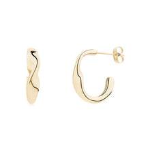 Charger l'image dans la galerie, WAVY STAINLESS STEEL HOOPS
