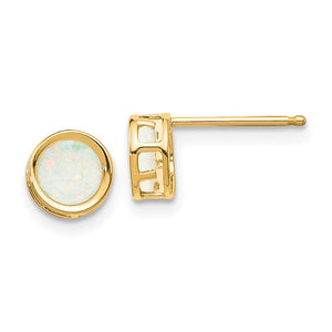 14k Opal Studs