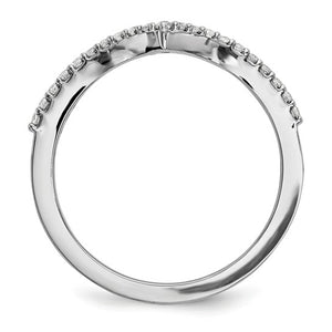 14k Diamond Chevron Ring