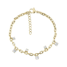Load image into Gallery viewer, FLOATING STONE CHAIN NECKLACE and BRACELET

