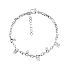 Load image into Gallery viewer, FLOATING STONE CHAIN NECKLACE and BRACELET
