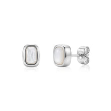 Load image into Gallery viewer, MOTHER OF PEARL CUSHION STUDS and NECKLACE
