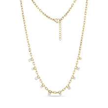 Load image into Gallery viewer, FLOATING STONE CHAIN NECKLACE and BRACELET
